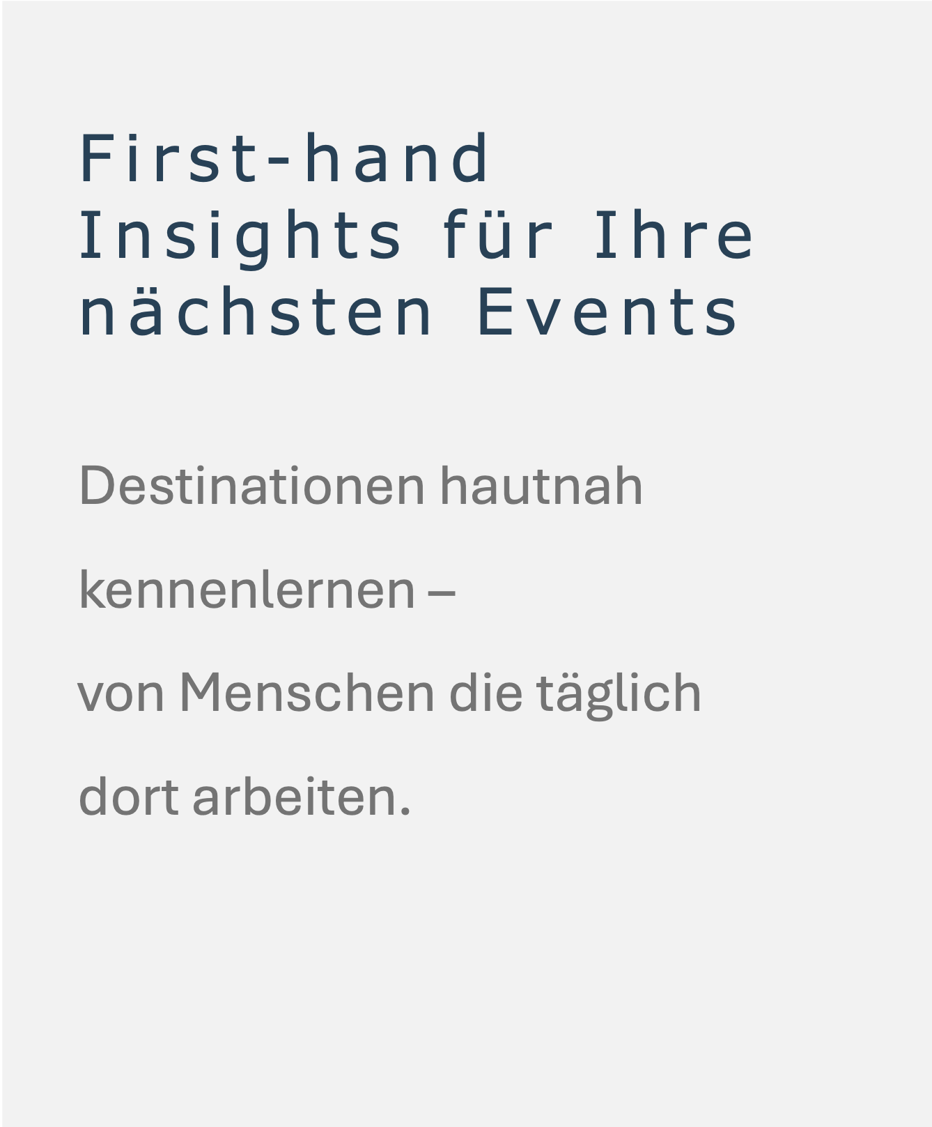 First